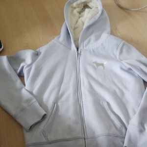 Victoria secret pink plush hoodie
